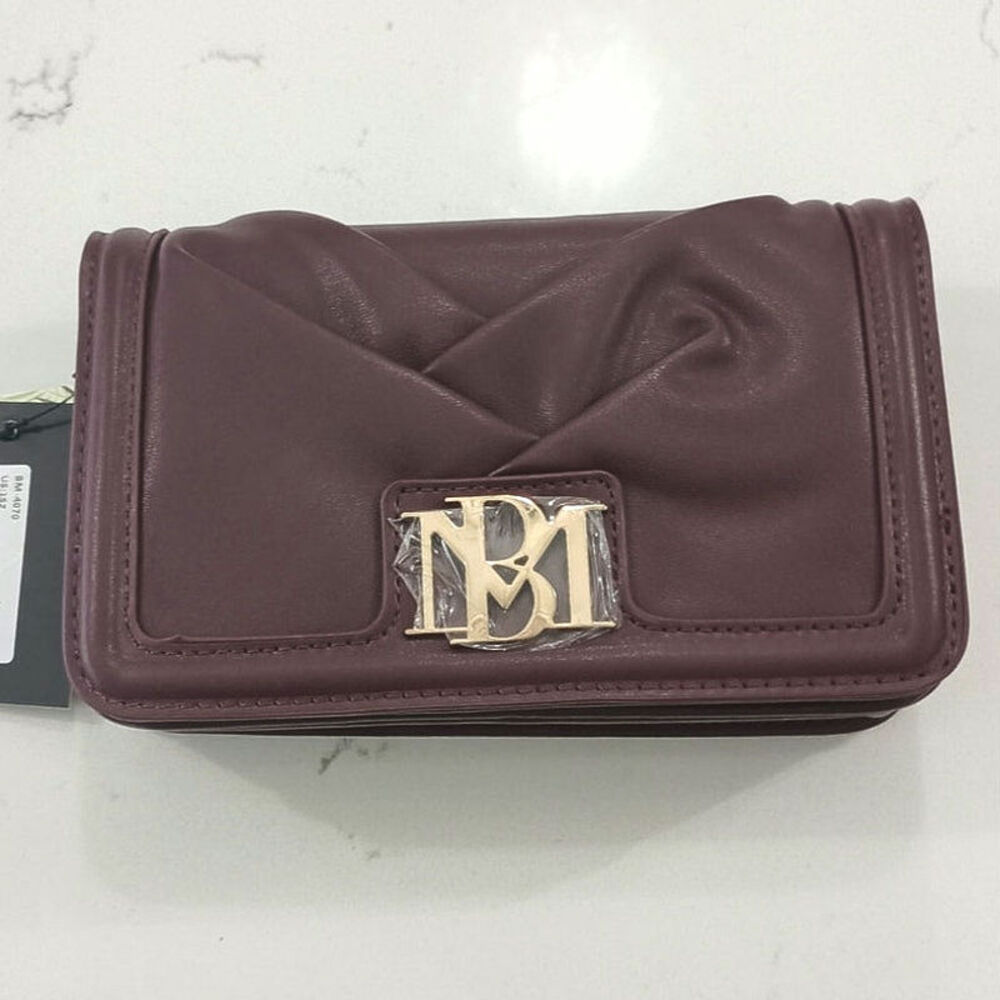 NWT Badgley Mitshka Plum Crossbody Gold chain 9.5x6.5 inches. Regencycore, Chic